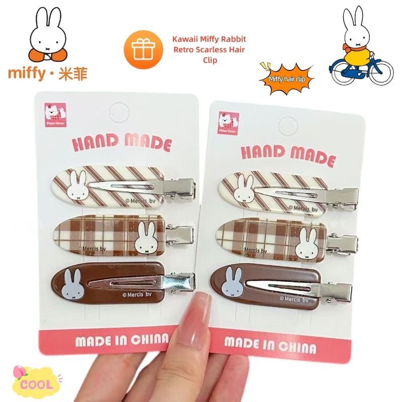 Hair Bundles - Jepit Rambut Retro Bertema Kelinci Miffy