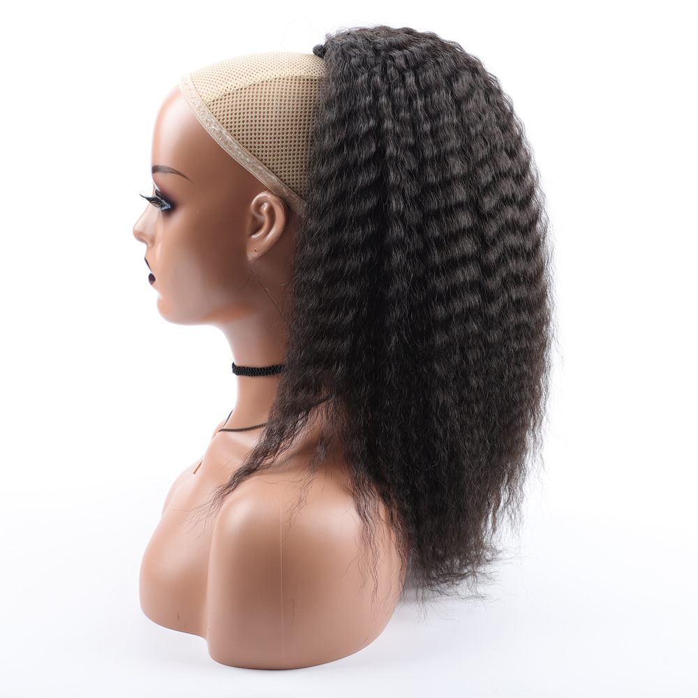 Ekstensi Rambut Elastis Ekor K - Drawstring Afro Curly Puff Ponytail ulasan dan harga