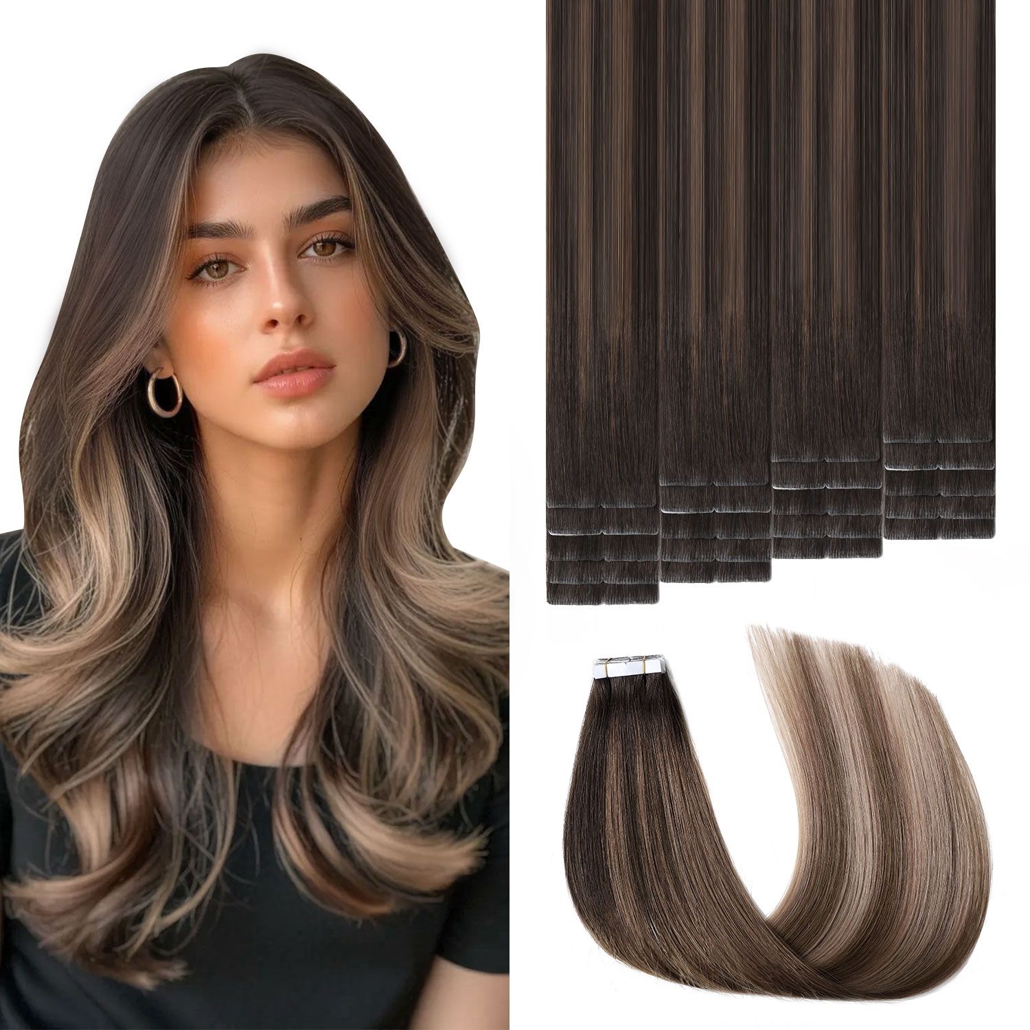 Sweetmet, Ekstensi Rambut deng - Invisible Tape In Extensions Real Hair ulasan dan harga