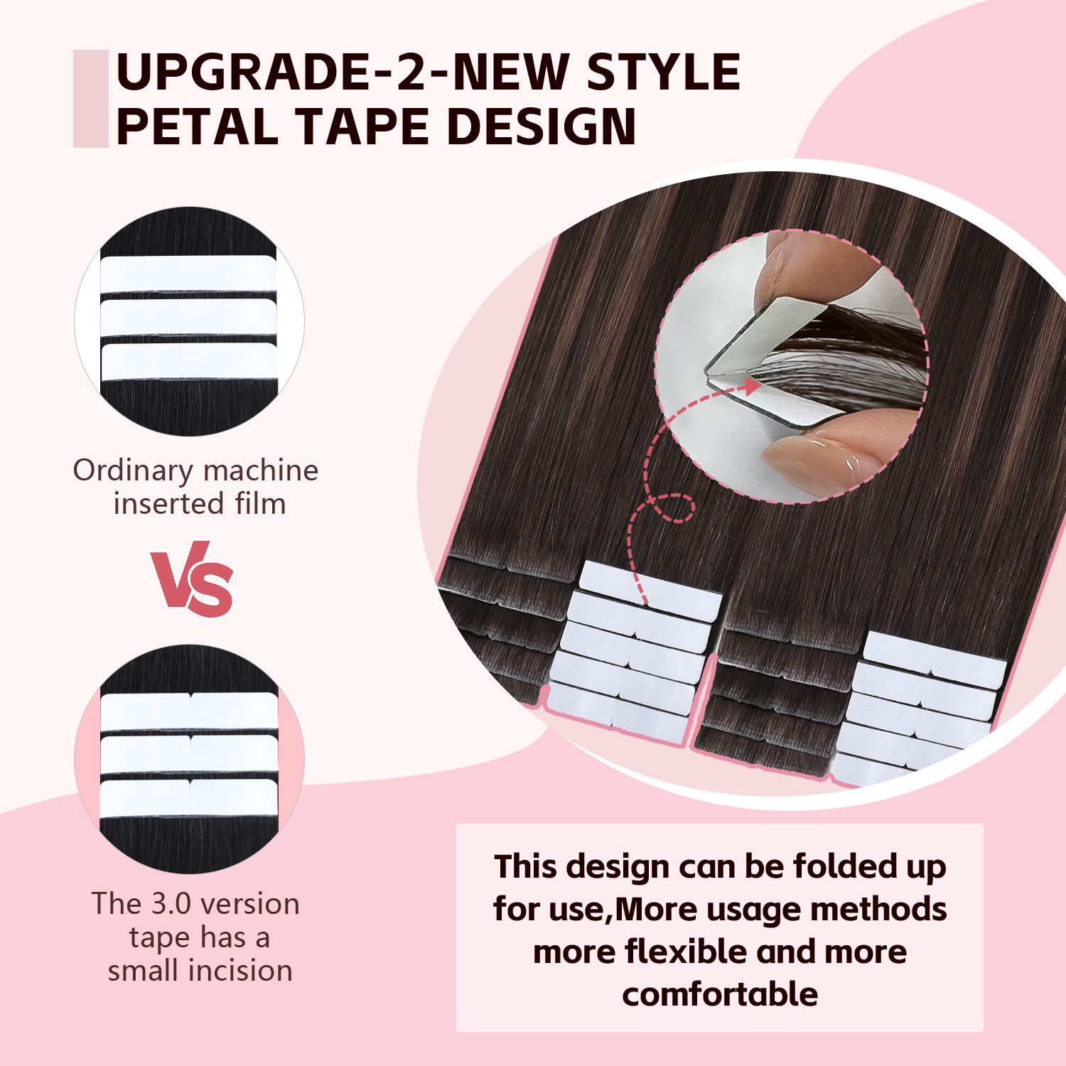 Sweetmet, Ekstensi Rambut deng - Invisible Tape In Extensions Real Hair ulasan dan harga