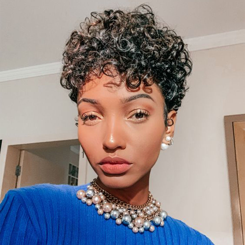 Wig Potongan Pixie Pendek Wig  - Short Pixie Cut Wig Human Hair Cheap ulasan dan harga