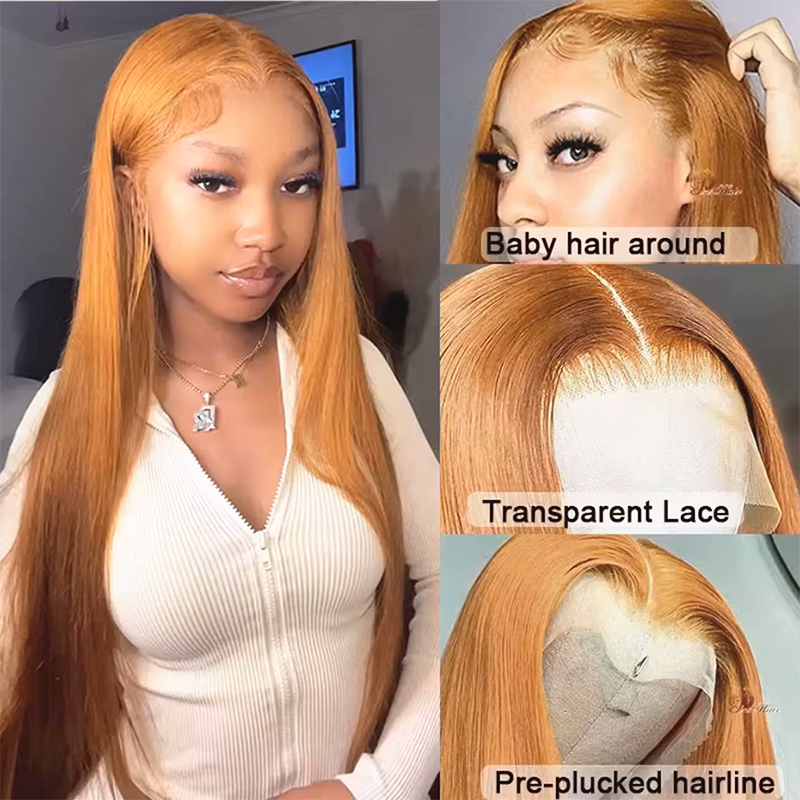 Wig dengan rambut lurus, trans - Hd Lace Frontal Wig Human Hair Pre Plucked ulasan dan harga