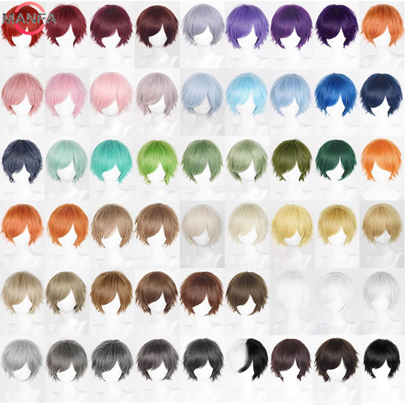 Anime 30cm Wig Cosplay lurus p - Synthetic Braided Wigs For Black Women ulasan dan harga