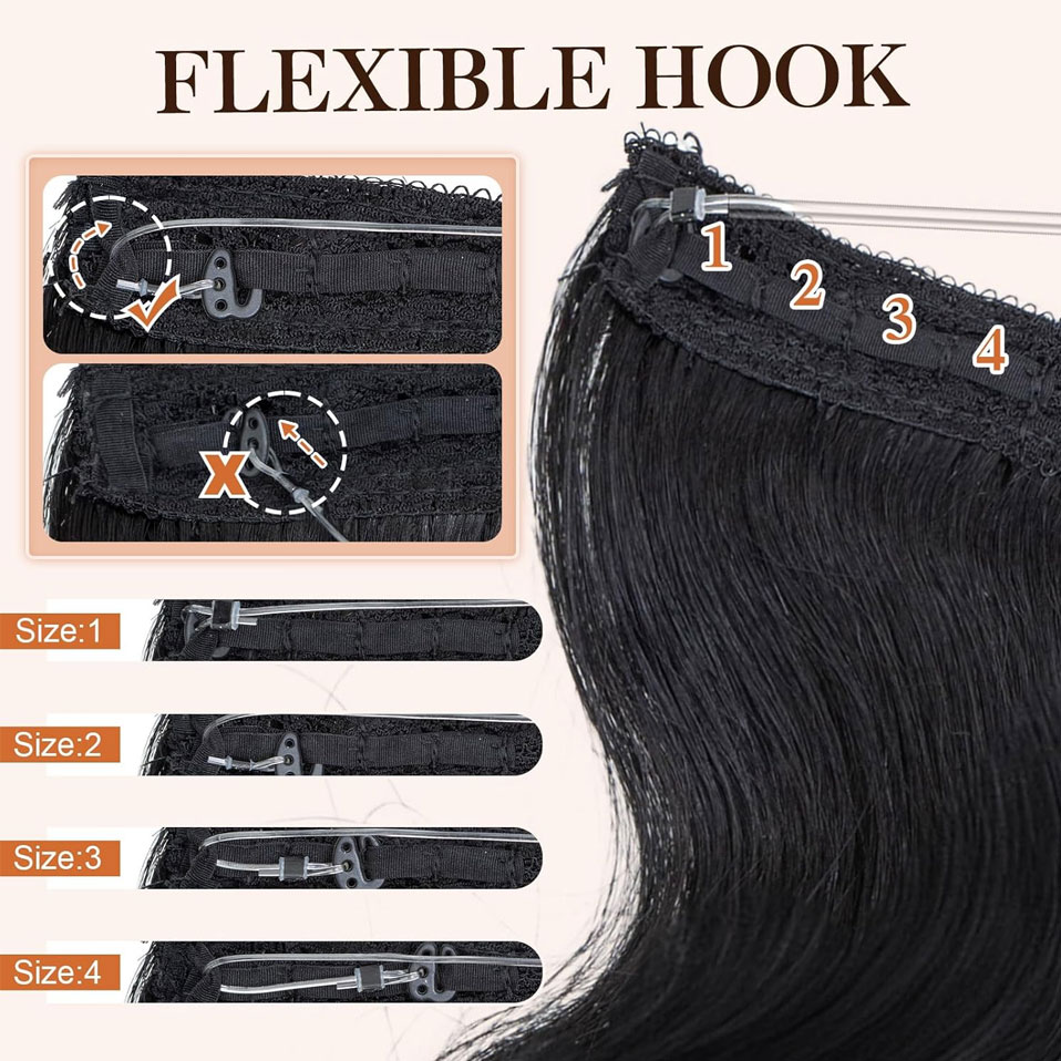 S-noilite Wire Dalam Ekstensi  - Invisible Tape In Extensions Real Hair ulasan dan harga