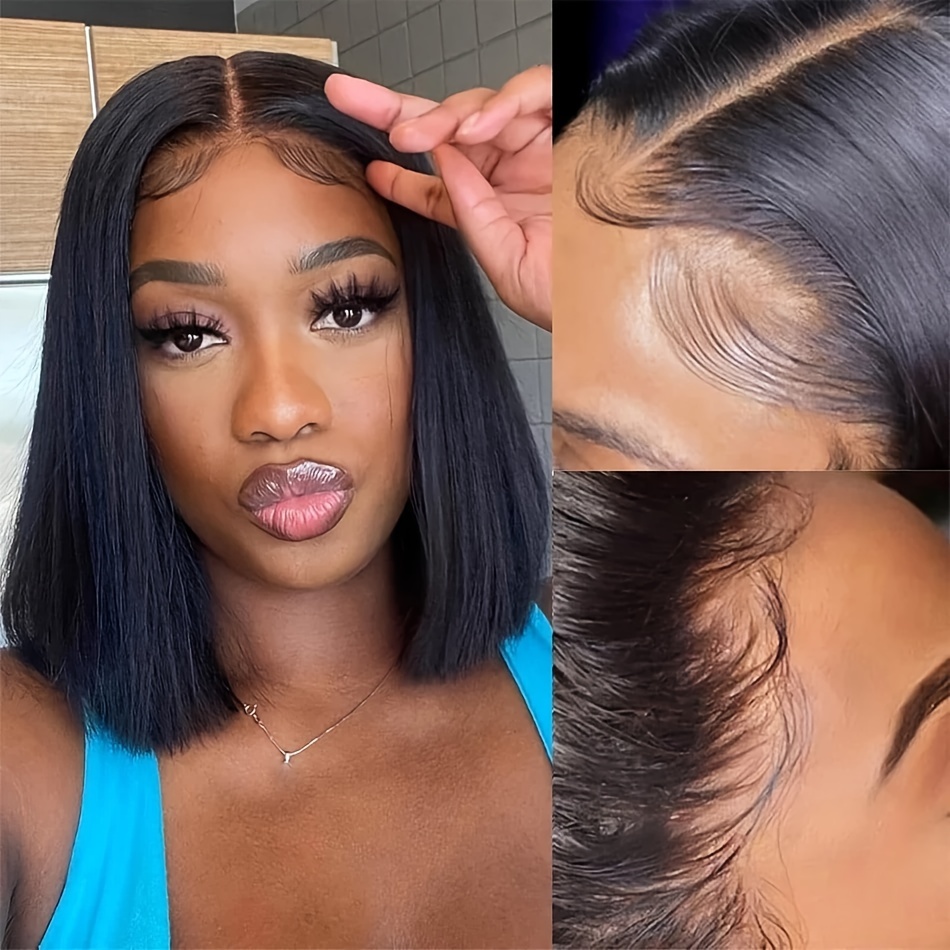 Wig rambut manusia model bob l - Glueless Wear And Go Human Hair Wig ulasan dan harga