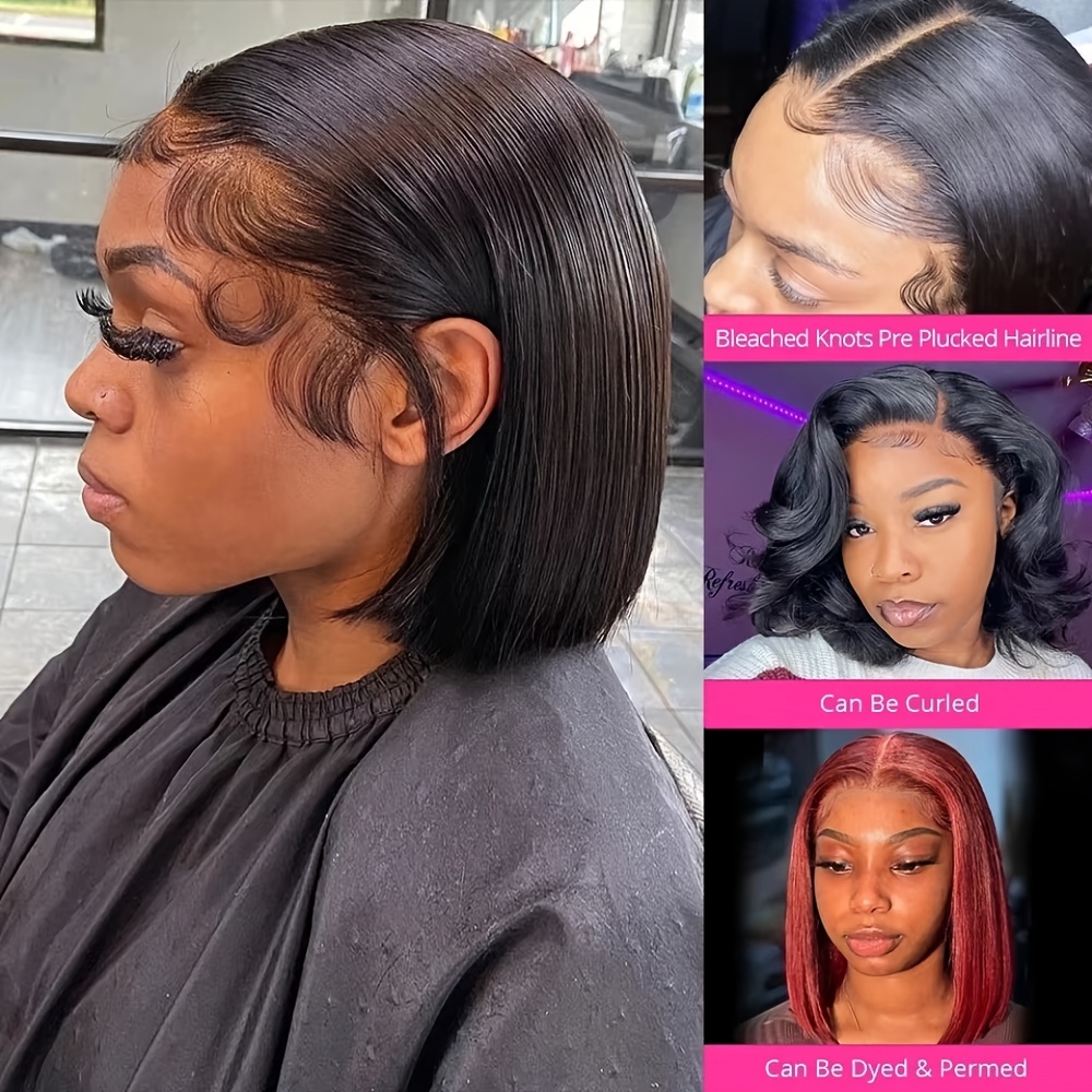 Wig rambut manusia model bob l - Glueless Wear And Go Human Hair Wig ulasan dan harga