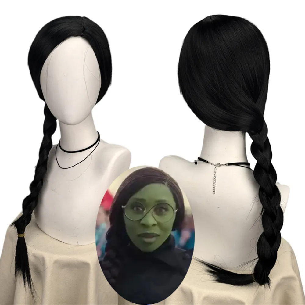 Wig Elphaba Jahat untuk Wanita - Synthetic Braided Wigs For Black Women ulasan dan harga