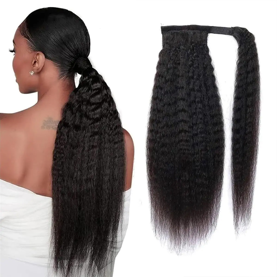 100g Rambut Manusia Kinky Stra - Seamless Clip In Hair Extensions Human Hair ulasan dan harga