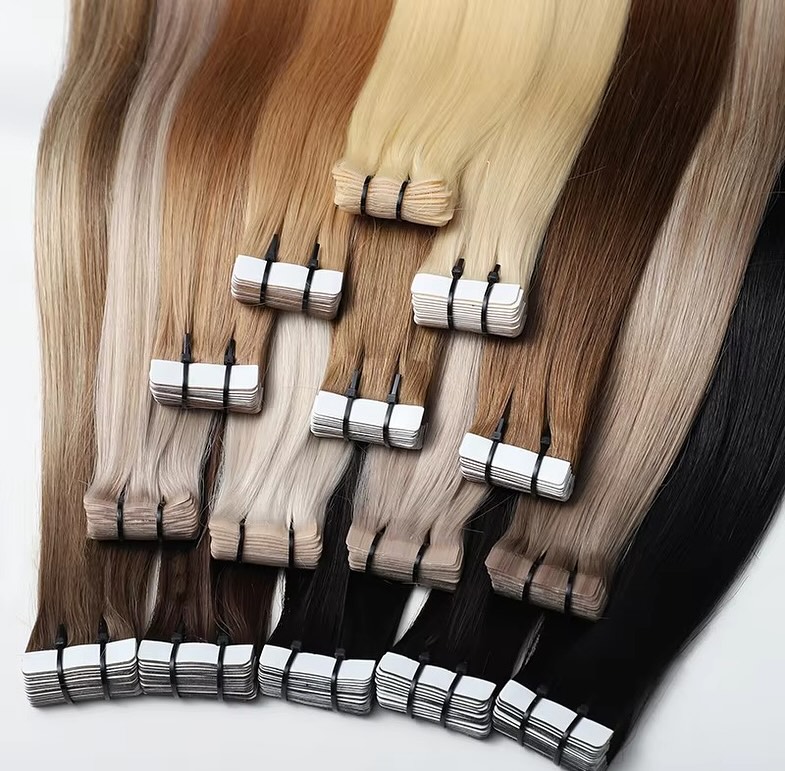 Ekstensi Rambut Manusia Tape I - Invisible Tape In Extensions Real Hair ulasan dan harga