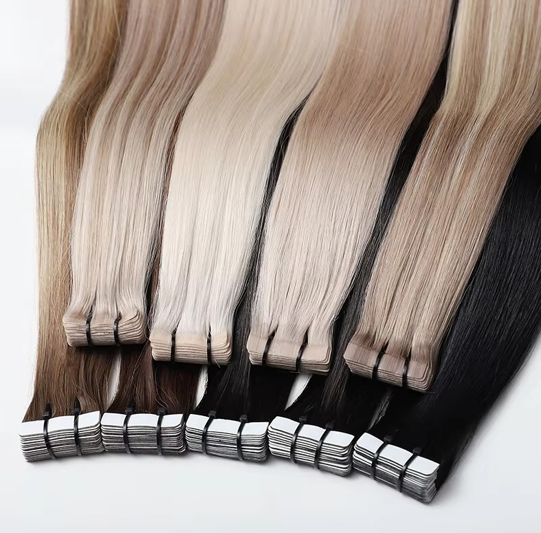 Ekstensi Rambut Manusia Tape I - Invisible Tape In Extensions Real Hair ulasan dan harga
