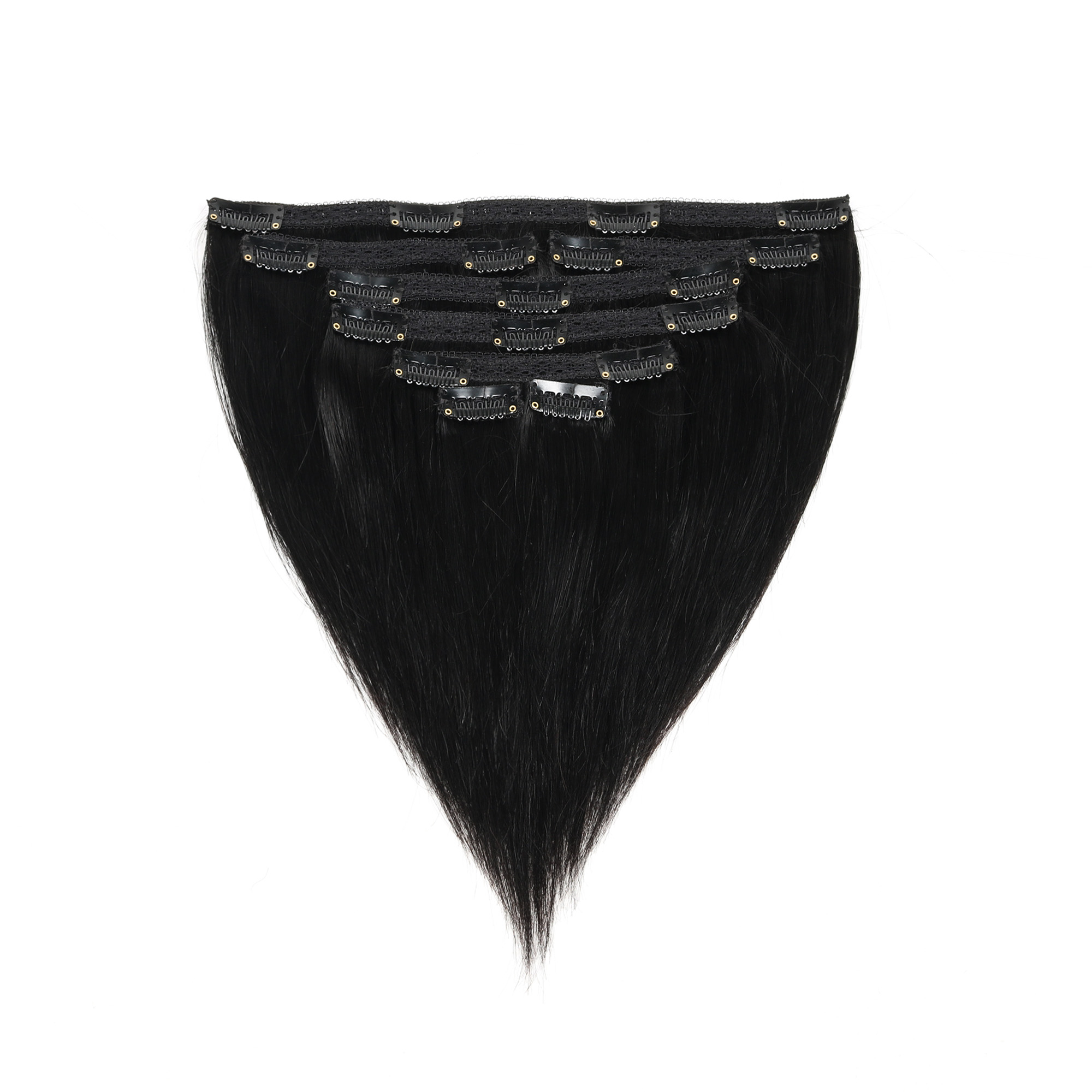 Ekstensi rambut dengan jepit,  - Seamless Clip In Hair Extensions Human Hair ulasan dan harga