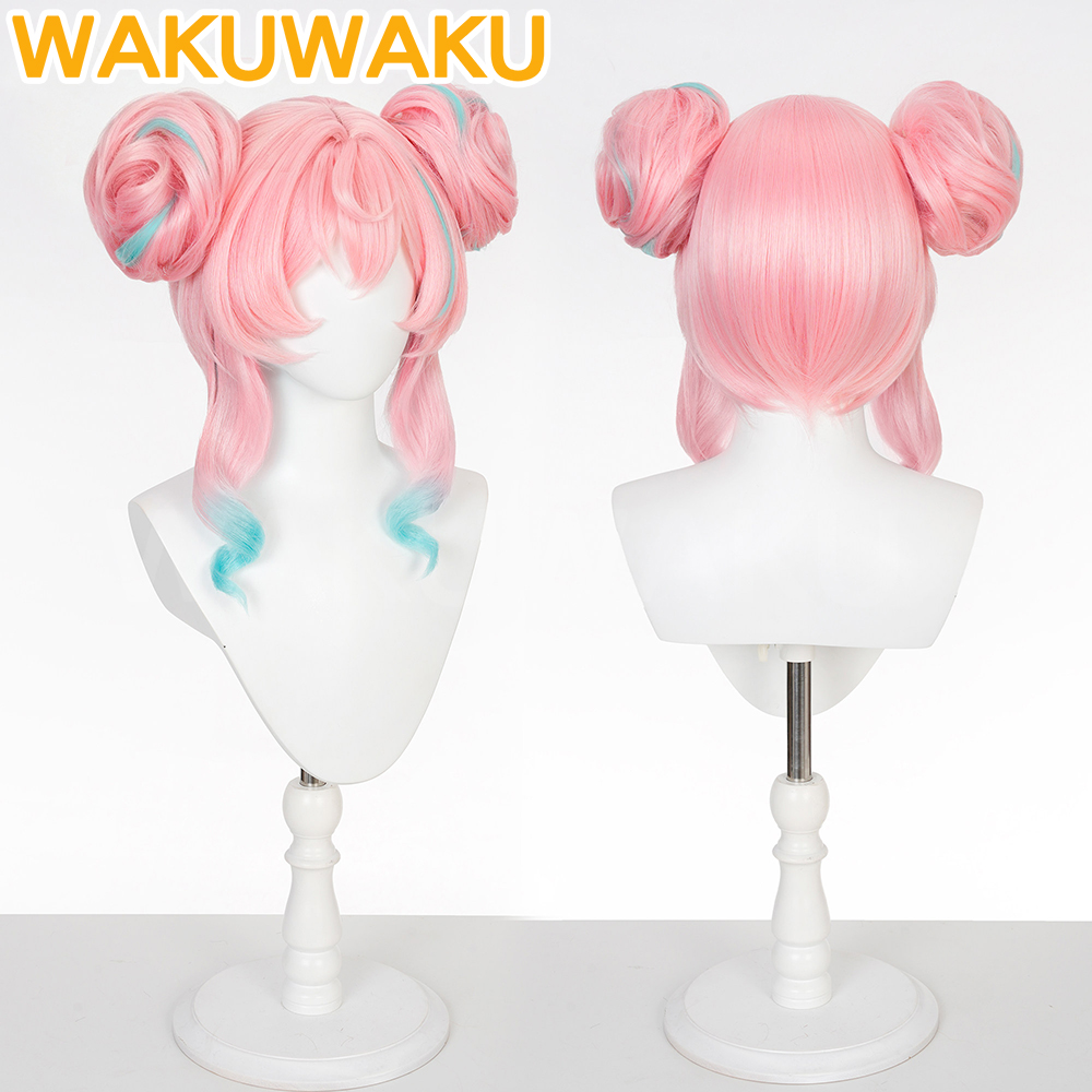 Wig Cosplay Hyacine untuk Game - Synthetic Wigs ulasan dan harga