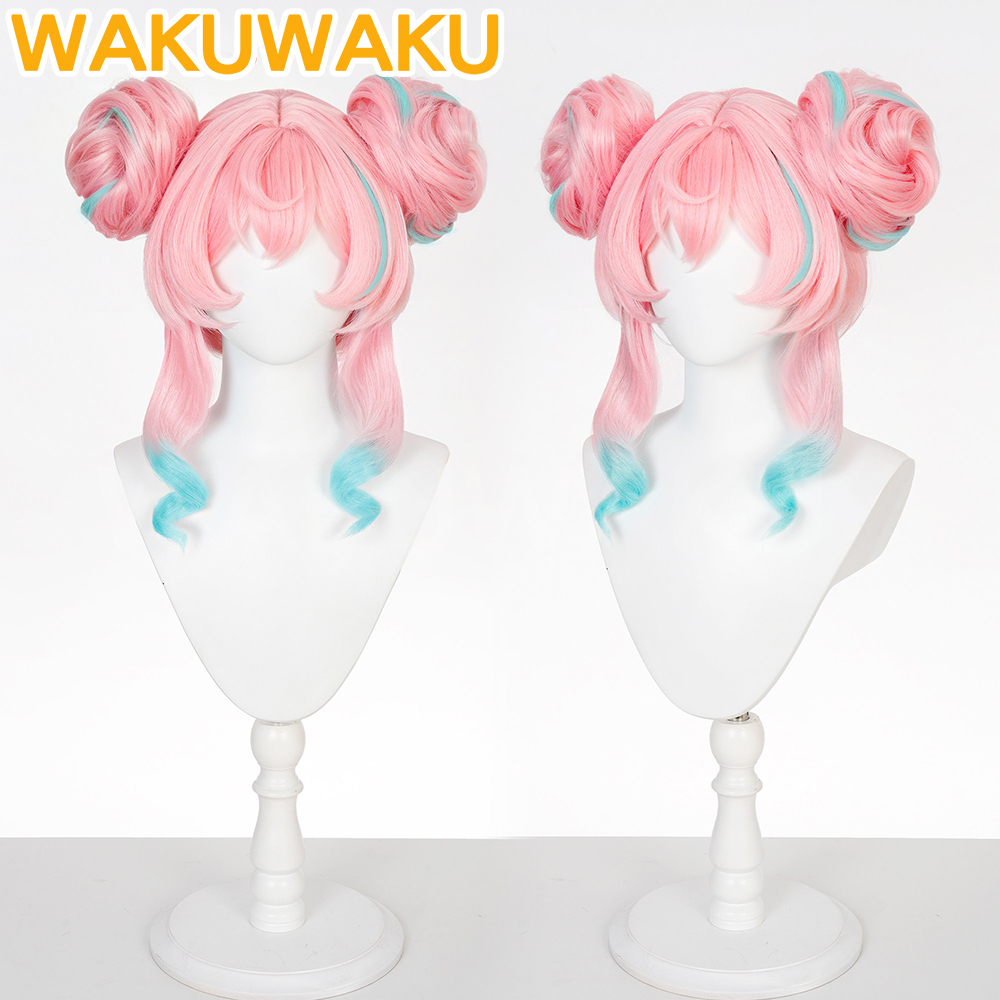 Wig Cosplay Hyacine untuk Game - Synthetic Wigs ulasan dan harga