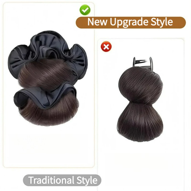 Ikat Rambut Sintetis Satin Bar - Claw Clip Messy Bun Hair Piece ulasan dan harga